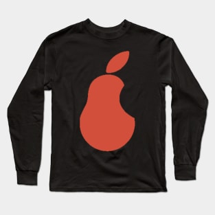 Iconic Pear Brand Orange Long Sleeve T-Shirt